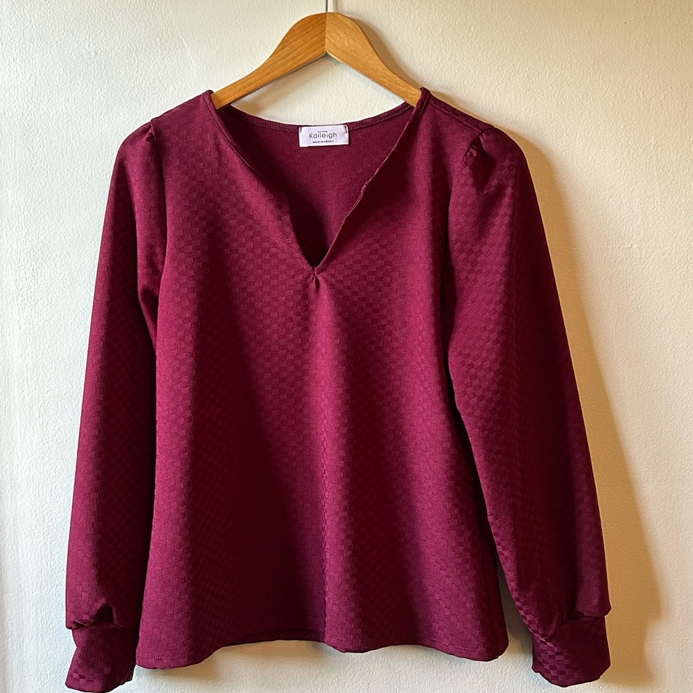 Stitch Fix|Kaileigh Burgundy Blouse